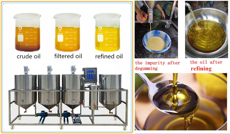 degumming process in oil refining plant