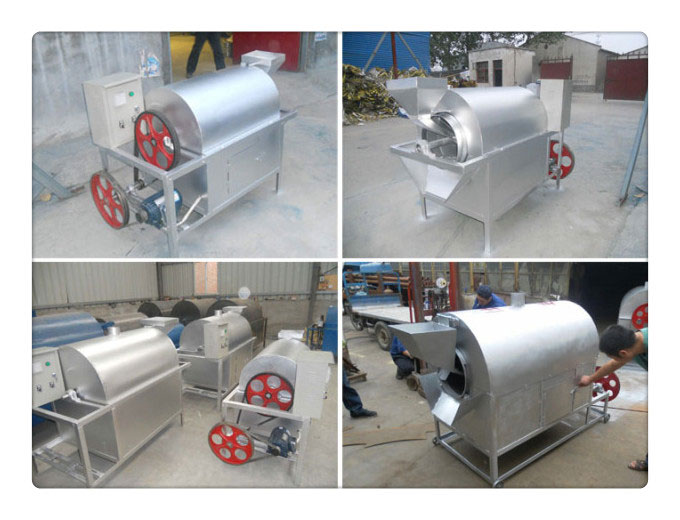 nut and seed roaster machine for oil preprocessing workshop