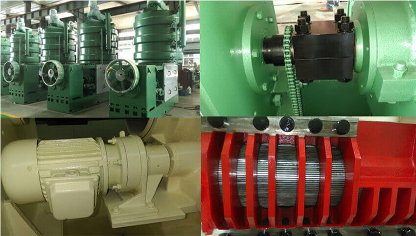 sunflower oil extraction machine components